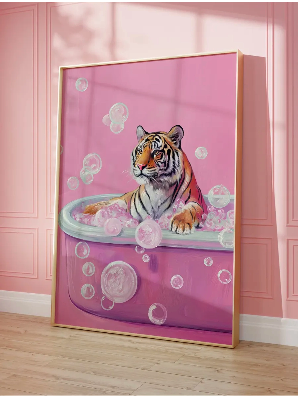 постер 30х40 см интерьерный на стену без рамок Тигр