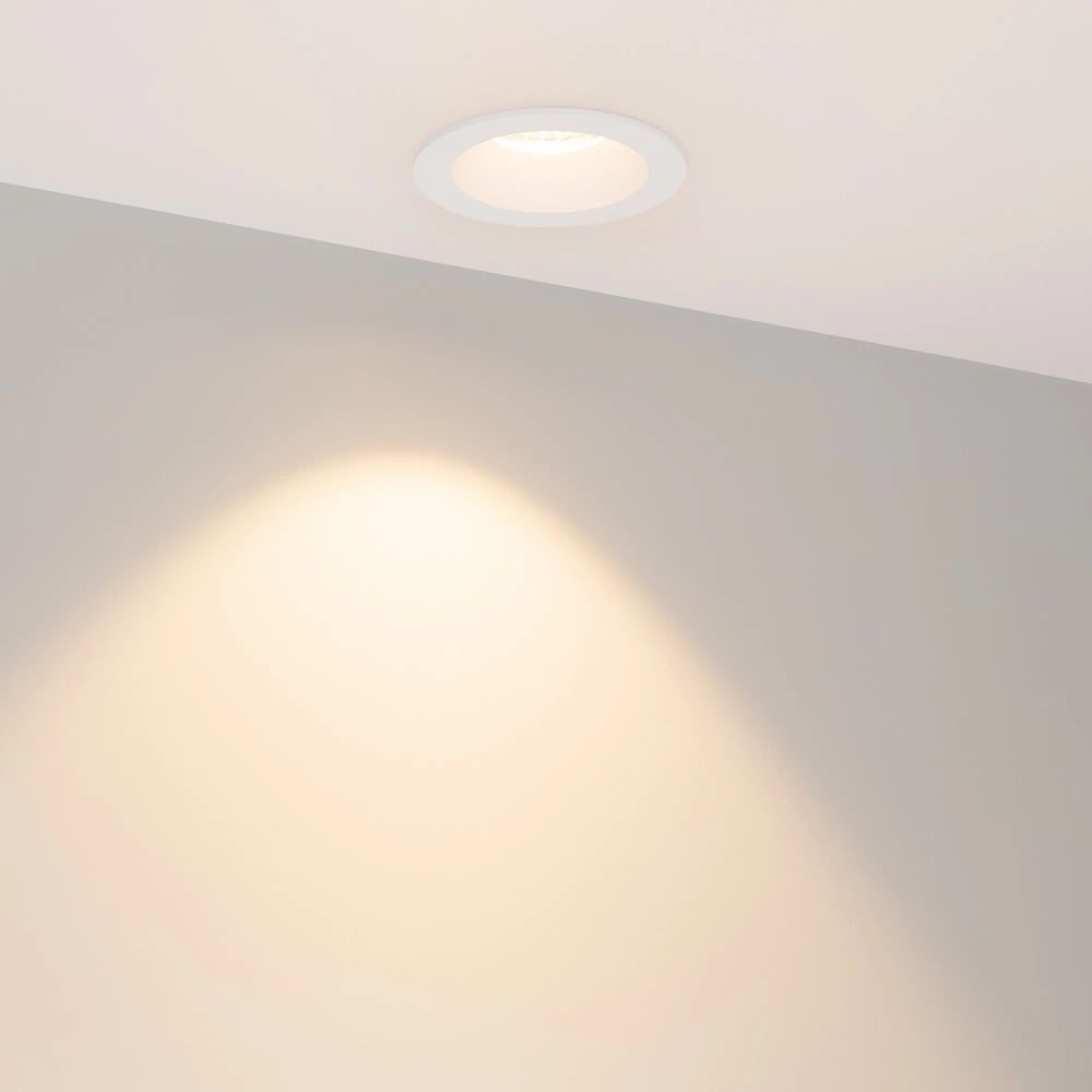 Светильник MS-ATOLL-BUILT-R86-10W Warm3000 (WH, 60 deg, 230V) (Arlight, IP54 Металл, 5 лет) 044595