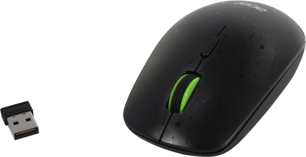 Acer Wireless Optical Mouse OMR307 <ZL.MCECC.022> (RTL)  USB  4btn+Roll