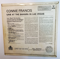 Connie Francis Live At The Sahara In Las Vegas (UK 1966)