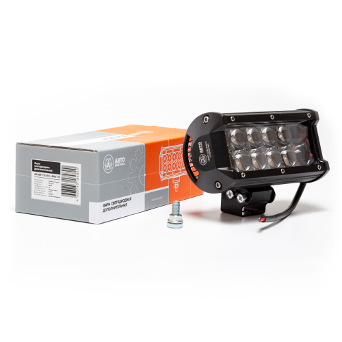 Фара светодиодная дополнительная, прямоугольная 160*62*85, направленный свет, 12 диодов, линзованная, 36 Вт, 10-30 В