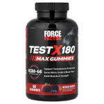 Force Factor, Test X180® Max, жевательные таблетки, со вкусом ягодного ассорти, 60 жевательных таблеток