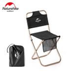 Кресло туристическое Naturehike MZ01, складное, черное, артикул NH18M001-Z-B, цвет Черный