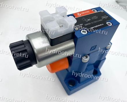 DBW10B2-5X/100CG24N9K4 - Предохранительный клапан Ду10 с давлением настройки до 100 бар, управление - X и Y - внутренние с разгрузкой B = открыт с электроуправлением G24