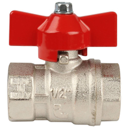 Кран ITAP шаровой муфтовый полнопроходной (бабочка), 1/2, IDEAL 092