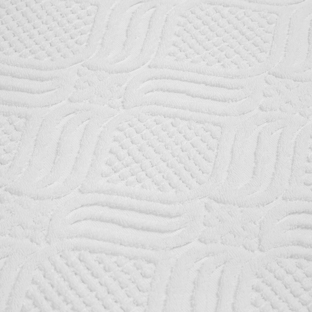 Полотенце банное белое, с кисточками цвета карри из коллекции essential, 70х140 см