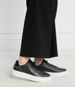 Кожаные кроссовки maxi kup Karl Lagerfeld - черный(KL62221F)