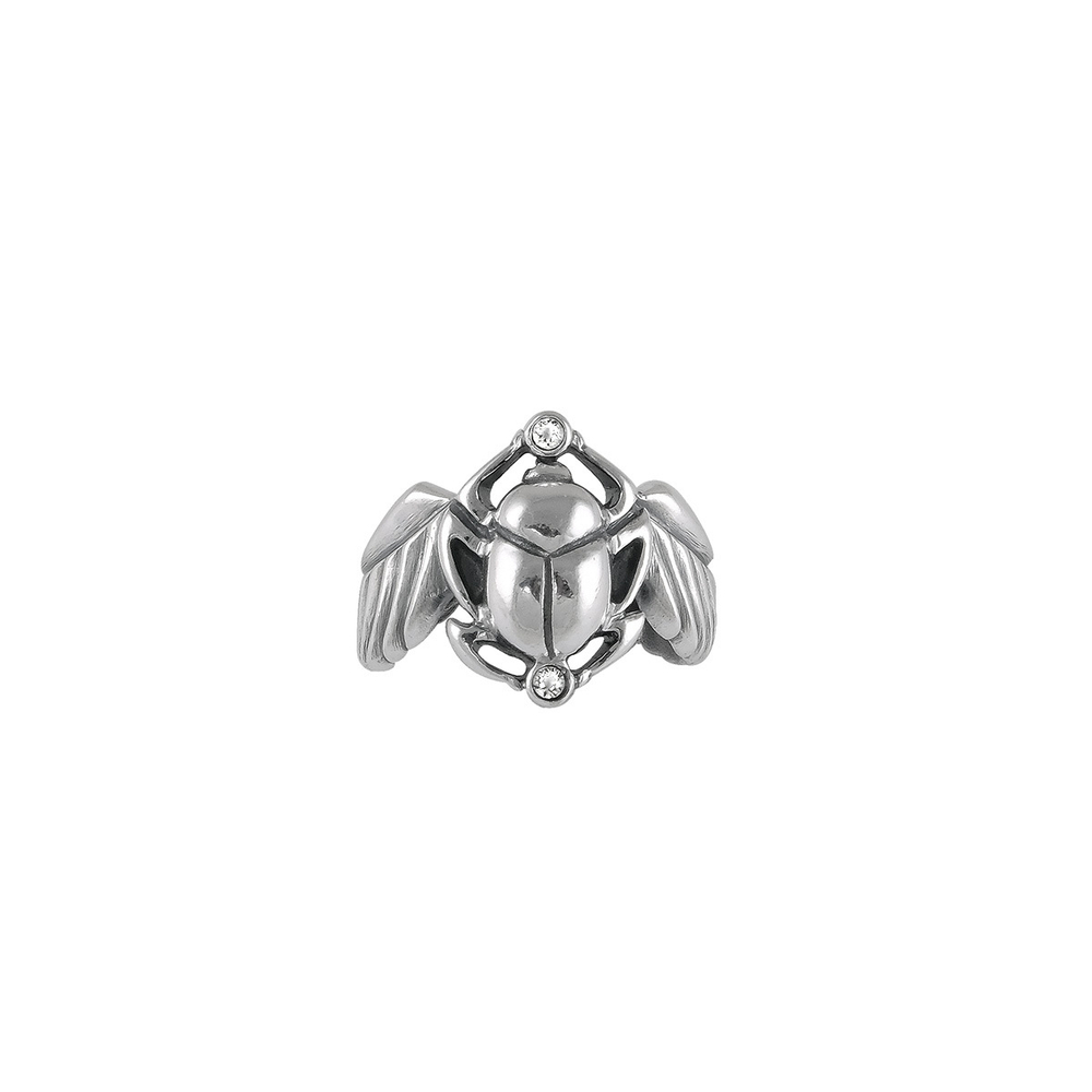 "Скарабей" кольцо в серебряном покрытии из коллекции "Египет" от Jenavi