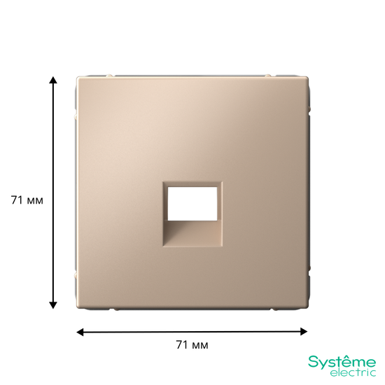 Накладка информационная ArtGallery типа Keystone песочн. SE GAL001284