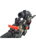 Автомат на аккумуляторе с мягкими пулями и падающеми гильзами