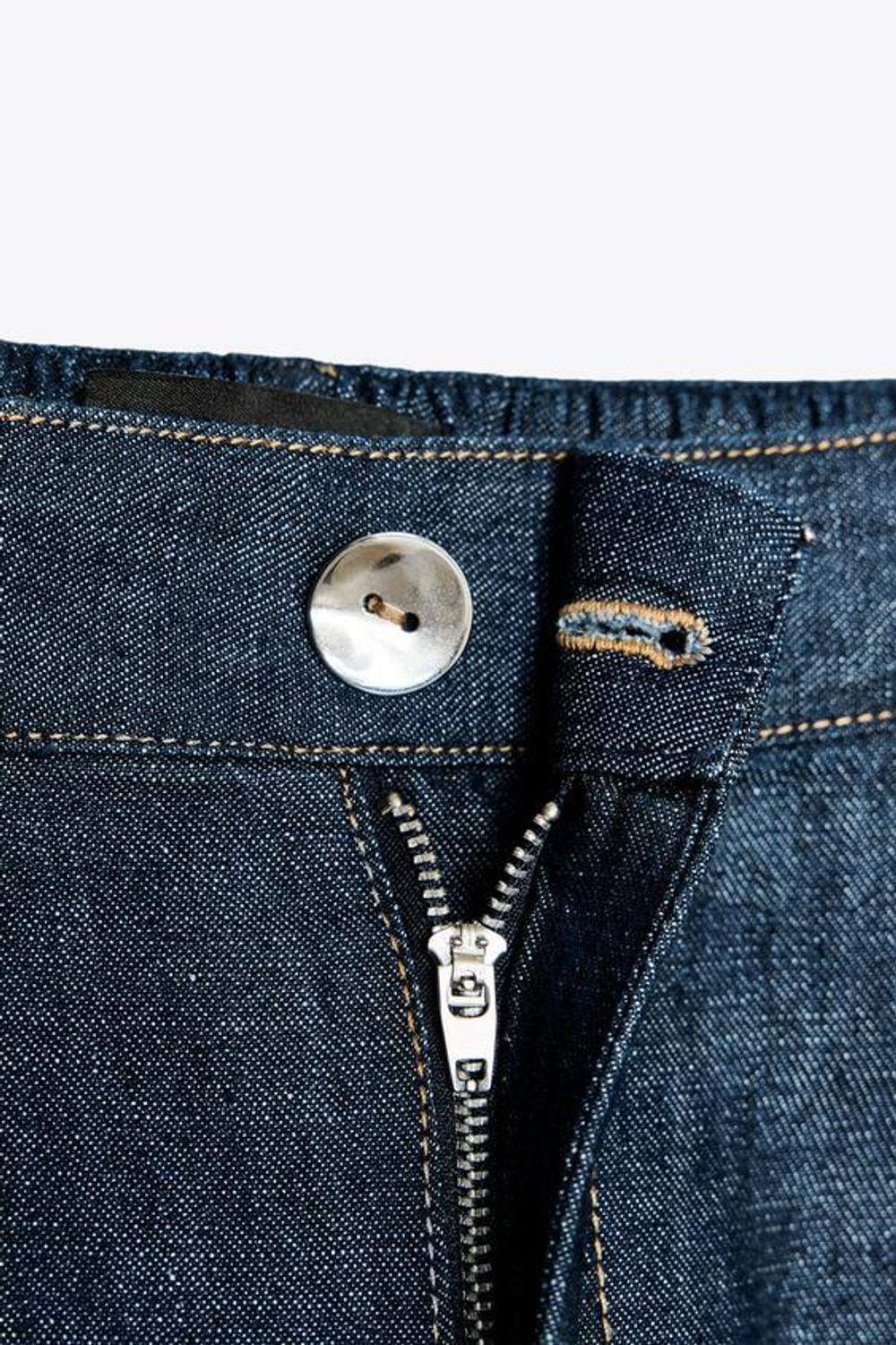 ZARA БРЮКИ WIDE LEG, ТЕМНЫЙ ИНДИГО