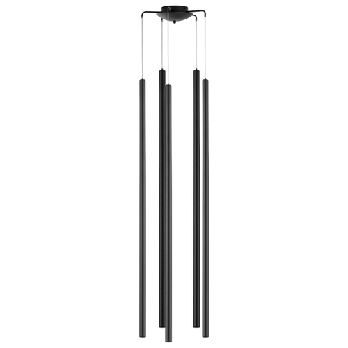 L5T747437 Люстра TUBO LED 25W 1500LM 25G ЧЕРНЫЙ 3000K (574727+747437 (5шт)