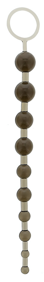 Дымчатая анальная цепочка - 26,7 см. (Цвет: дымчатый)
