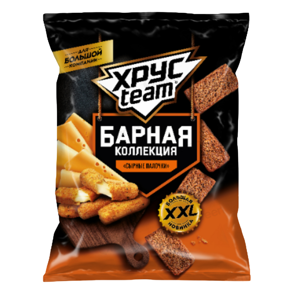 Сухарики Xpycteam Барные сырные палочки 140 гр