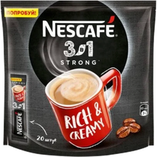 Растворимый кофе Nescafe 3 в 1 крепкий, в стиках, 20 шт