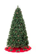Ель с шишками «Снежная королева зелёная» (пвх) 270 см / 2.7 м
