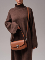 Кожаная сумка Azaro 31049 коричневый камень соло