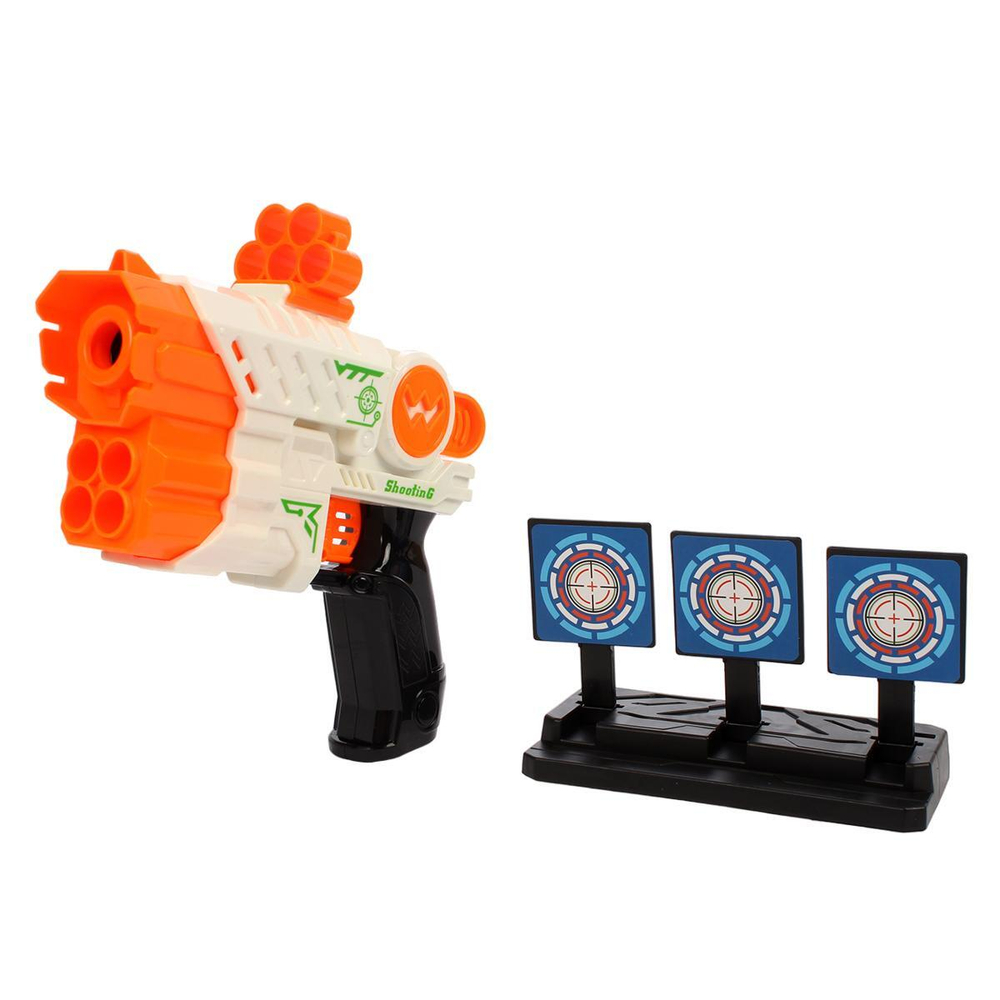 Пистолет с мягк.пулями, коробка 2201-2