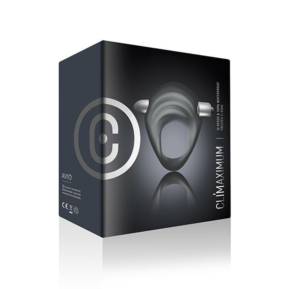 Серое эрекционное кольцо Climaximum Avio (Цвет: серый)