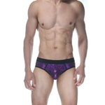 Сексуальные фиолетовые блестящие трусы-джоки (Размер: M) (Цвет: фиолетовый)