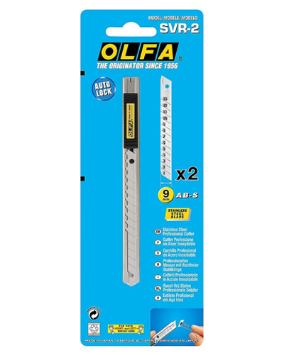 OLFA 9 мм, с выдвижным лезвием, нож (OL-SVR-2)