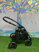 PITUSO Коляска 2 в1 Nino  короб+прогулка Silver Mountain+Кожа Grey