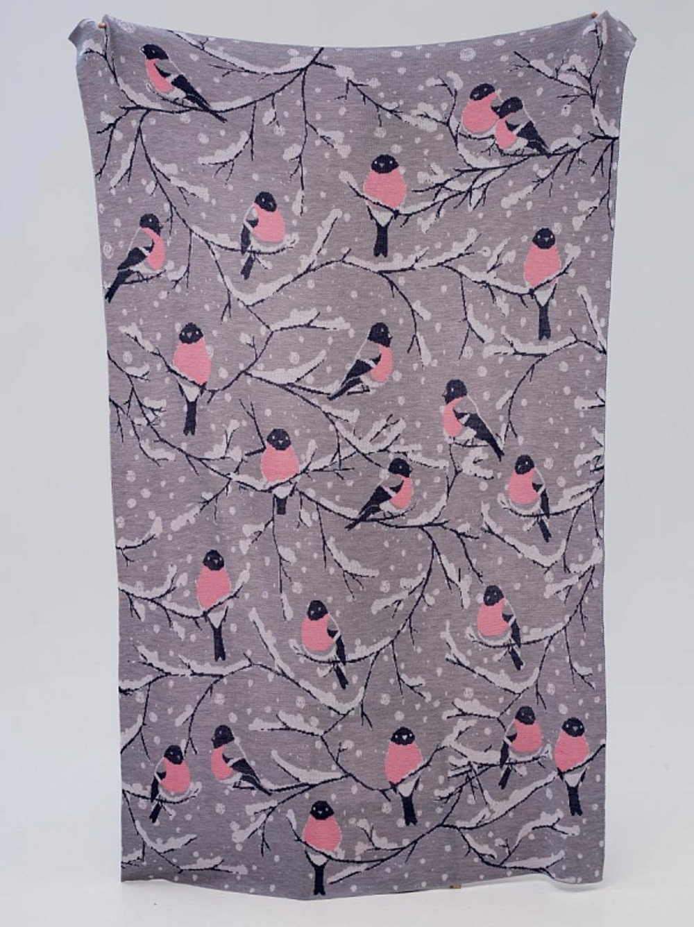 Плед Снегири 130x185 ПД052