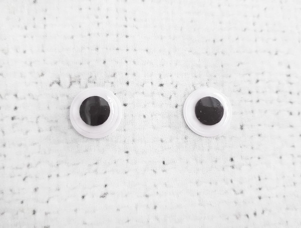 Глаза бегающие клеевые, d 12 мм