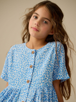 Платье для девочки Next AC6-239, Голубой, Белый