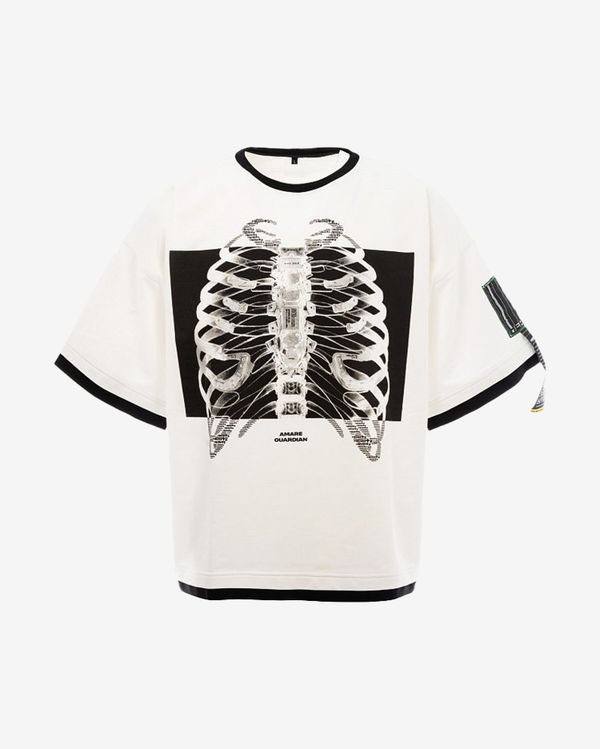 Футболка «Rays» Layered Kimono Milk - фото 1