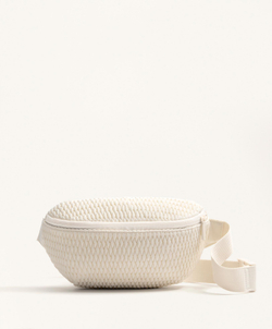 OYSHO Мягкая поясная сумка, кремовый