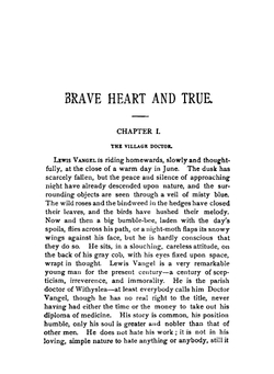 Brave Heart and True. A Novel | Florence Marryat