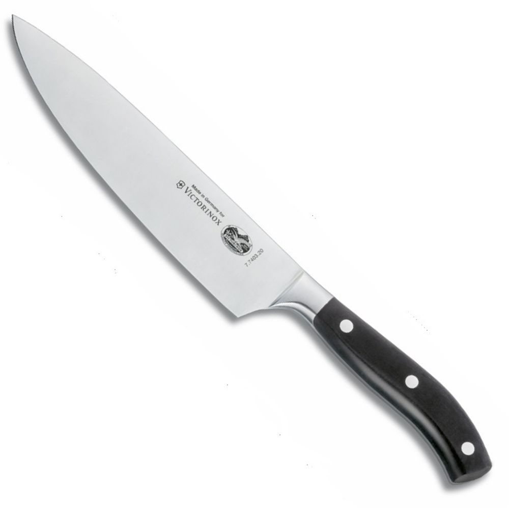 Нож Victorinox универсальный кованый, лезвие 20 см, черный (подарочная упаковка)
