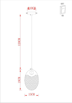Подвесной светильник Arte Lamp Vitoria A2095SP-1GO