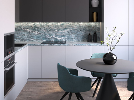 Столешница Оникс зеленый 5 кат 3050*600*40 \8234\