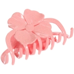 Заколка - краб для волос «AKS - MANTANA», микс 6 цветов, цветок, 11*6см