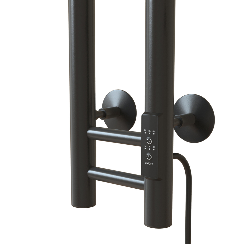 Полотенцесушитель MIXLINE MOON GRAPHITE 120/10 (таймер,103 Вт) электрический ГРАФИТ