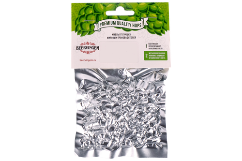Хмель горько-ароматный Beervingem "Centennial", 50 г. гранулированный Альфа-кислоты: 9,5-11,5%