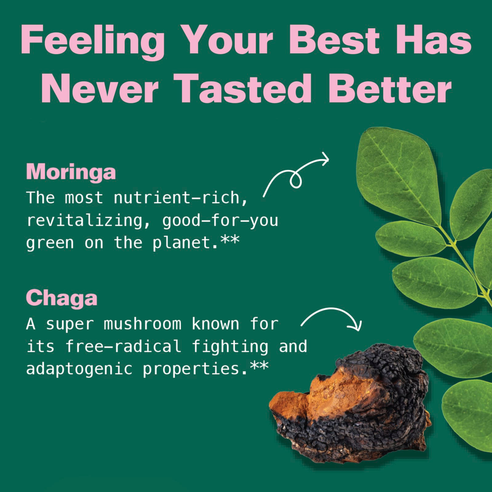 Kuli Kuli, Super Gummies, моринга и адаптогенная чага, ягодное ассорти, 60 жевательных мармеладок