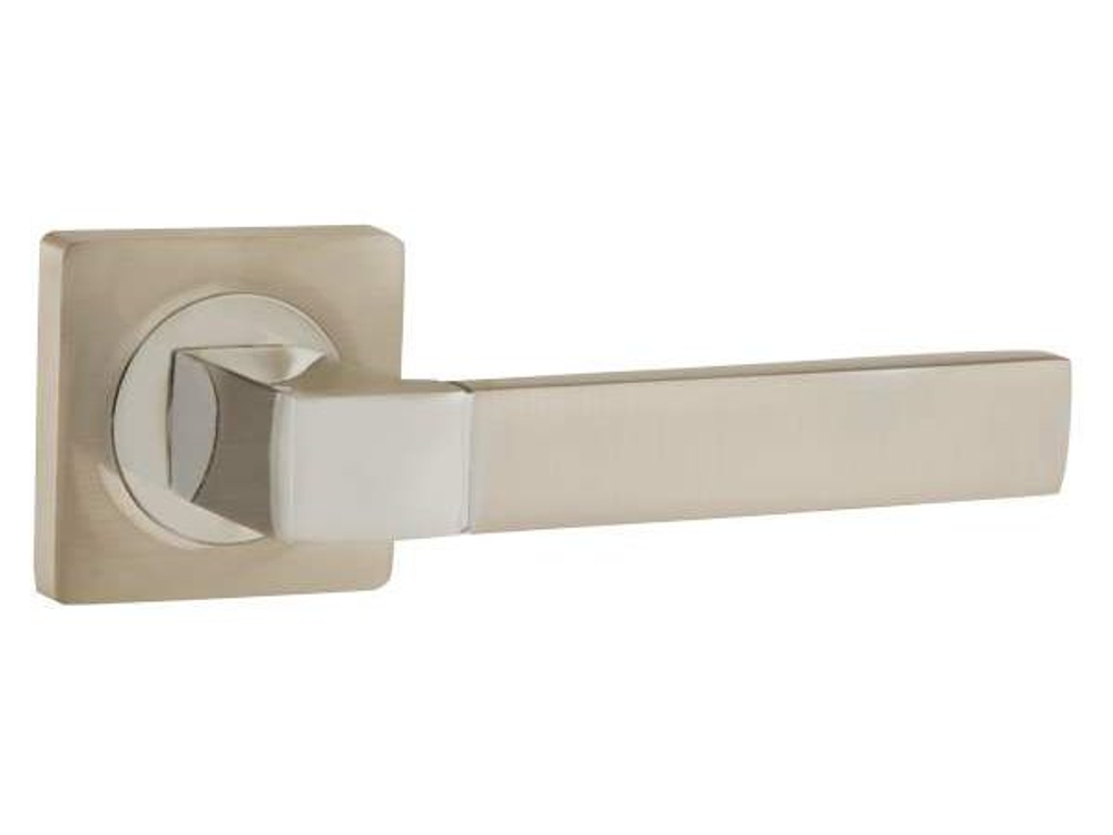 Ручки дверные FUSION JK SN/CP-3 матовый никель/хром