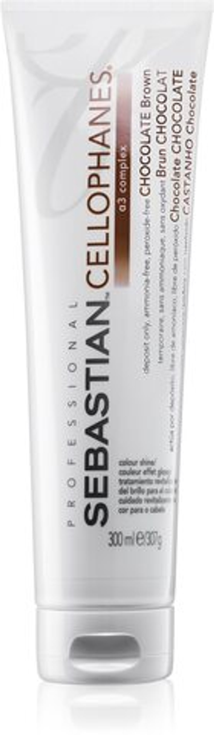 Sebastian Professional Cellophanes - маска, возвращающая блеск окрашенным волосам /  Chocolate Brown 300  ml  / GTIN 4015600432942