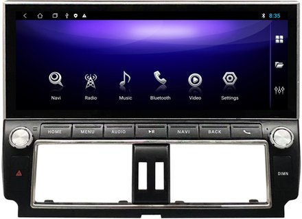 Магнитола для Toyota Land Cruiser Prado 150 2014-2017 - Carmedia ZH-T1203 монитор 12.3" на Android 12, 8Гб+128Гб, CarPlay, 4G SIM-слот