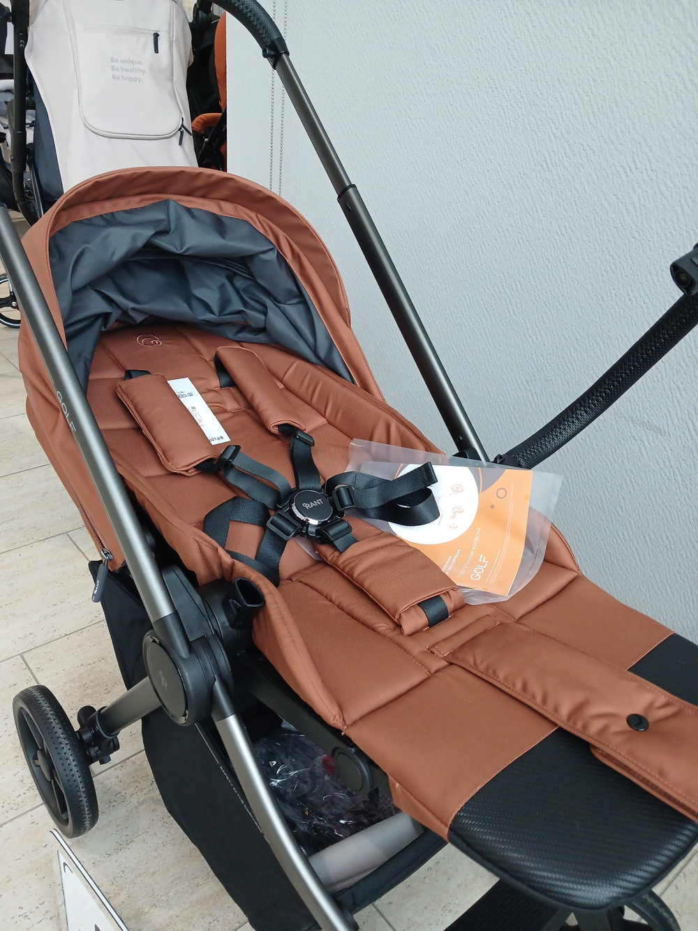Коляска детская RANT "GOLF" RA101 Maroon Brown