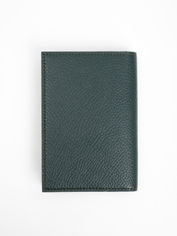 Обложка для паспорта с карманами «Классика». Цвет зелёный