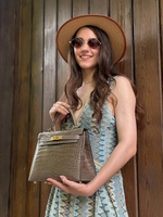 Сумка Hermes из кожи крокодила 28 см