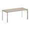 Onix Direct Lux Стол руководителя П-обр. м/к M-O.MP-SRR-5.8 Дуб Аттик/Нержавеющая Сталь/Хром 1780*80