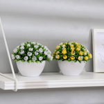 Искусственный цветок в горшке «С цветочными бутонами», 10×11 см, МИКС