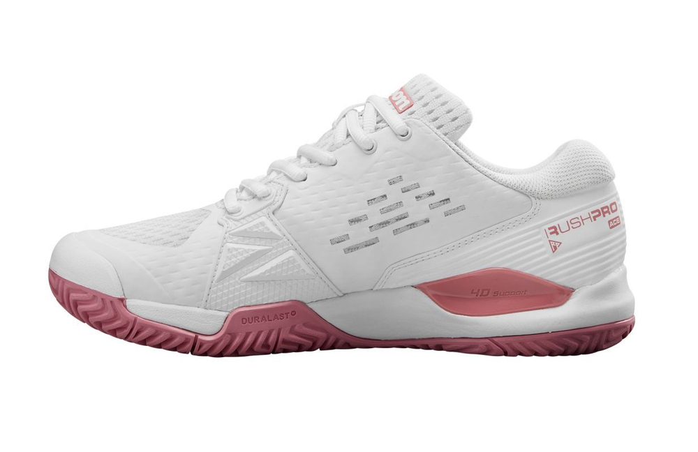 детские Кроссовки теннисные Wilson Rush Pro Ace JR - белый