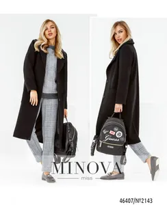 Пальто 2143-черный Minova