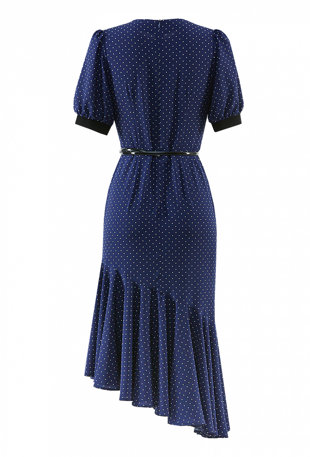 Платье в горох со складками на горловине 09-02-20 SS